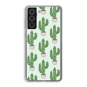Cactus Lover: Samsung Galaxy S21 FE Transparant Hoesje
