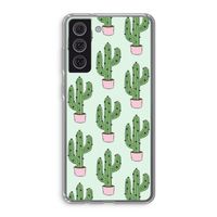 Cactus Lover: Samsung Galaxy S21 FE Transparant Hoesje