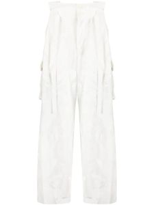 Taakk pantalon à effet usé - Blanc