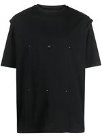 HELIOT EMIL t-shirt en coton à logo Outline - Noir