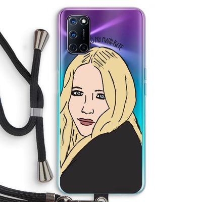 Mary Kate: Oppo A52 Transparant Hoesje met koord