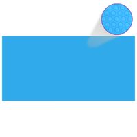 Zwembadzeil rechthoekig 450 x 220 cm PE blauw - thumbnail