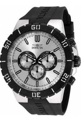 Horlogeband Invicta 19196.01 Rubber Zwart