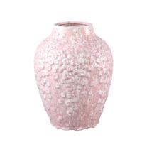 Avis Roze keramische pot rond gevormde schalen hoog L