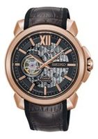 Horlogeband Seiko SSA374J1 / 4R71-00A0 / R037012P0 Leder Bruin 22mm