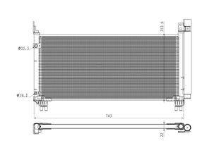 Condensor, airconditioning 350466