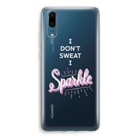 Sparkle quote: Huawei P20 Transparant Hoesje