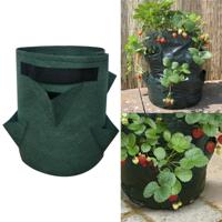 6 zakken 26L/7 gallon niet-geweven vilt aardbei plant tas grootte: 30X35cm (groen) 6 zakken 26L/7 gallon niet-geweven vilt aardbei plant tas grootte: 30X35cm (groen)