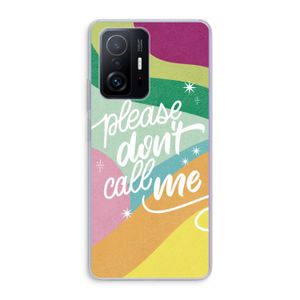 Don't call: Xiaomi 11T Transparant Hoesje