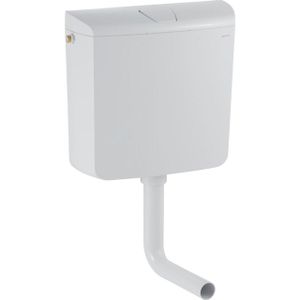 Geberit laaghangend reservoir met spoel/stop bediening alpien wit 136.607.11.1