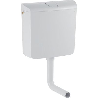 Geberit laaghangend reservoir met spoel/stop bediening alpien wit 136.607.11.1