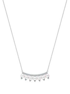 TASAKI collier Collection Line Danger en or blanc 18ct serti de diamants - Argent