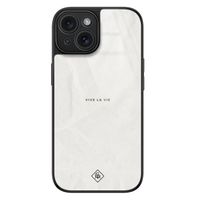 iPhone 15 glazen hardcase - Vive la vie