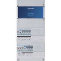 Groepenkast Hager VKG41E-F 5-groepenverdeler met fornuisgroep en hoofdschakelaar 2x ALS 30mA 1-fase