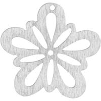 Creativ Company Bloem, d 27 mm, dikte 1,7 mm, off-white, 20 stuk/ 1 doos