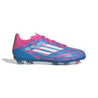 adidas F50 League Gras Voetbalschoenen (FG) Kids Blauw Roze Wit - thumbnail