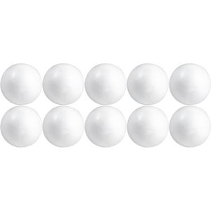 10x Beschilderbare piepschuim ballen/bollen 10 cm