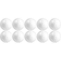 10x Beschilderbare piepschuim ballen/bollen 10 cm