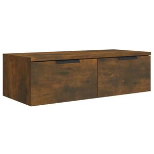 vidaXL Wandkast 68x30x20 cm bewerkt hout gerookt eikenkleurig