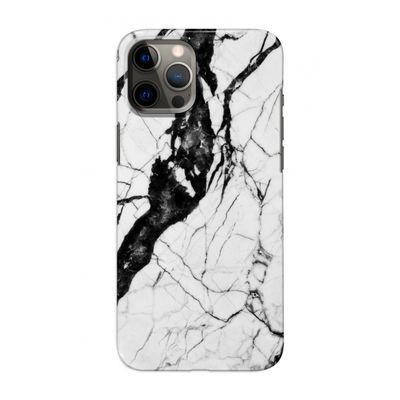Witte marmer 2: Volledig geprint iPhone 12 Pro Hoesje