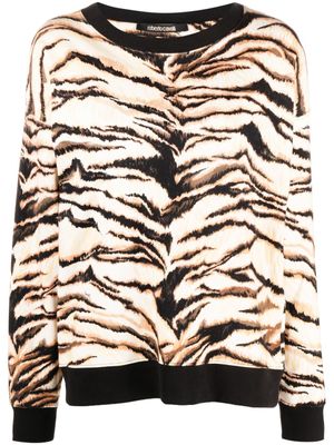 Roberto Cavalli t-shirt à imprimé animalier - Tons neutres