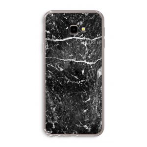 Zwart marmer: Samsung Galaxy J4 Plus Transparant Hoesje