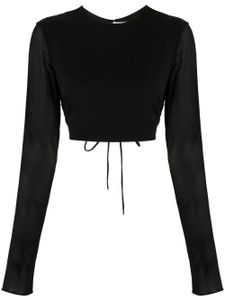THE ANDAMANE haut à taille nouée - Noir