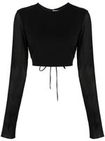 THE ANDAMANE haut à taille nouée - Noir THE ANDAMANE haut à taille nouée - Noir