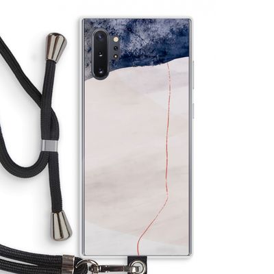 Stone White: Samsung Galaxy Note 10 Plus Transparant Hoesje met koord