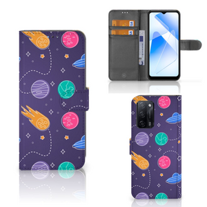 OPPO A16/A16s/A54s Wallet Case met Pasjes Space