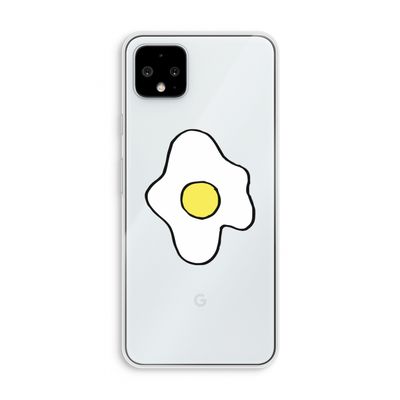 Spiegelei: Pixel 4 XL Transparant Hoesje