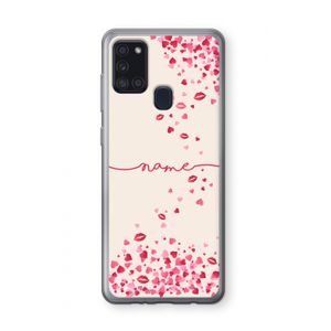 Hartjes en kusjes: Samsung Galaxy A21s Transparant Hoesje