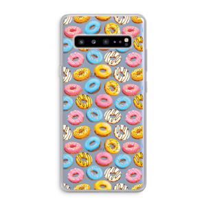 Pink donuts: Samsung Galaxy S10 5G Transparant Hoesje