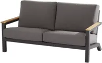 Loungebank Capitol Antraciet Grijs 2.5 zits Kussens Bank Tuin Buiten 4SO