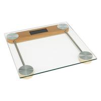 Personen weegschaal - transparant  - glas - 28 x 28 cm - weegschalen