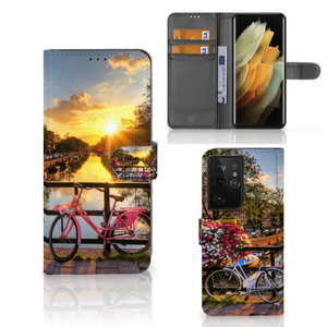 Samsung Galaxy S21 Ultra Flip Cover Amsterdamse Grachten