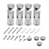 Belrad universeel handdoek radiator bevestigings materiaal | 4 stuks | Chroom