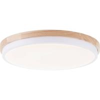 Brilliant G80845/75 Baarlo LED-plafondlamp LED LED vast ingebouwd 24 W Wit (mat), Hout