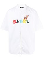 Undercover chemise Rebel en coton à manches courtes - Blanc