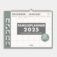 Omslag Familieplanner 2025 Groen - thumbnail