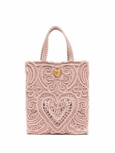 Dolce & Gabbana petit sac à main Beatrice en dentelle Cordonetto - Rose