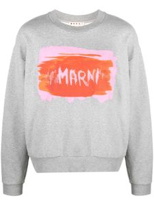 Marni sweat à logo imprimé - Gris