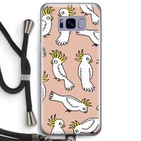 Papegaai: Samsung Galaxy S8 Plus Transparant Hoesje met koord