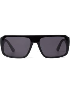 Karl Lagerfeld lunettes de soleil rectangulaires à logo - Noir