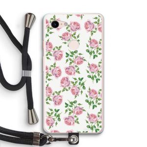 Kleine roosjes: Pixel 3 XL Transparant Hoesje met koord