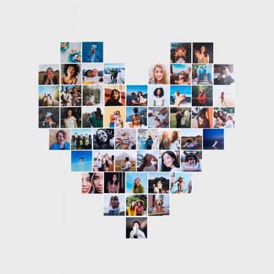 Fotocollage hart - mat