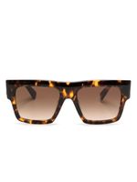 Miu Miu Eyewear tortoiseshell oversize-frame sunglasses - Marron