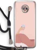 Wine: Motorola Moto G6 Transparant Hoesje met koord