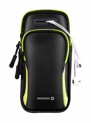 Swissten Hardloop Telefoonhouder t/m 6.7 inch - Zwart