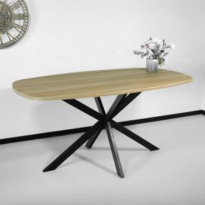 Eettafel Deens ovaal 160cm lichtbruin Hero ovale eettafel